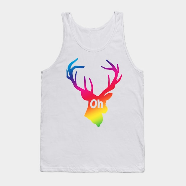 Oh Deer Colour Tank Top by Shyflyer